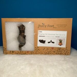 Sleeping Cat Stretched Out Set - Bronze